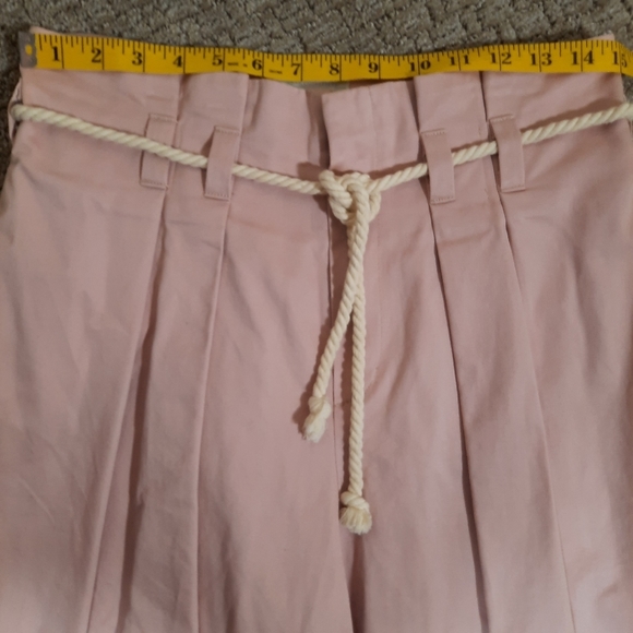 UO Pink Wide Leg Crop pleated Pants Size 6 - Picture 7 of 7